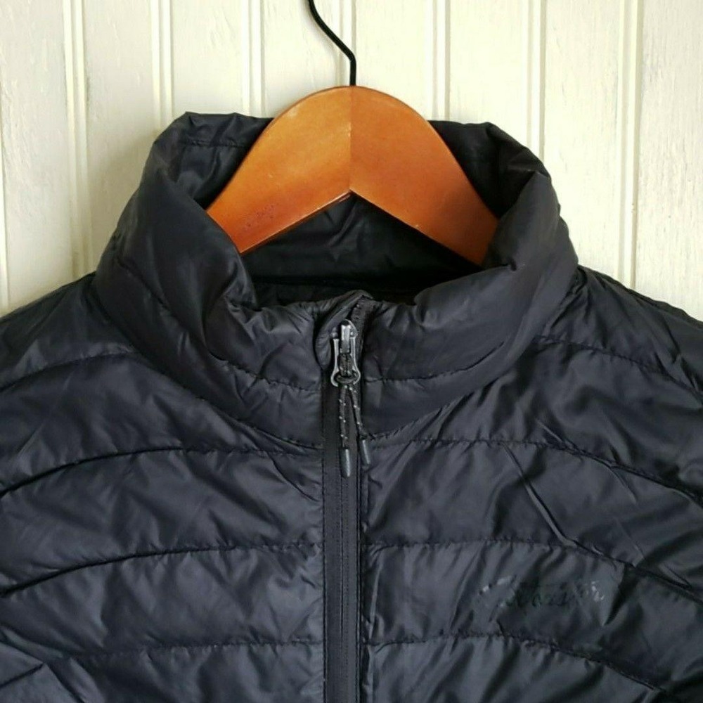 Sportcaster Vest Mens Small Black Quilted Full Zip Insulated Lightweight Warm